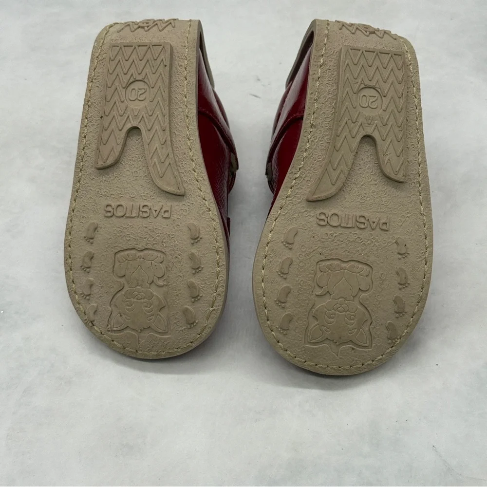 Toddler Red Dress Shoes Patent leather and Strap. Size 20 EU 4.5 US